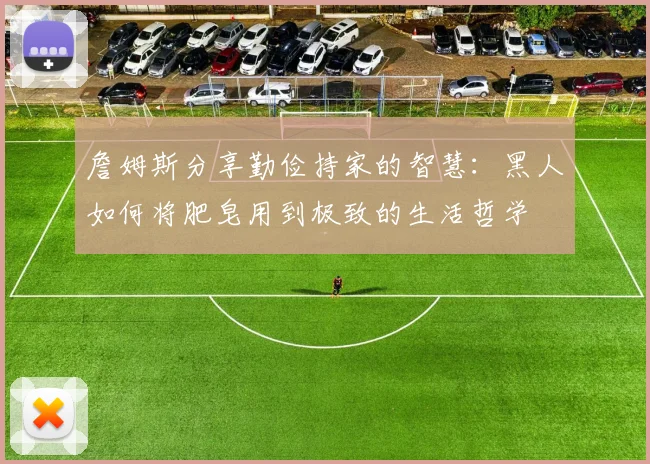 詹姆斯分享勤俭持家的智慧：黑人如何将肥皂用到极致的生活哲学